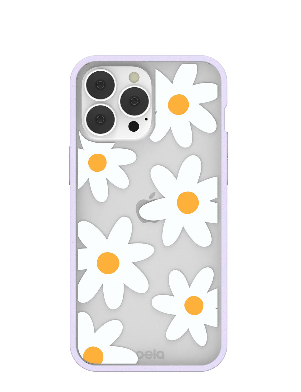 Clear Daisy iPhone 13 Pro Max Case With Lavender Ridge