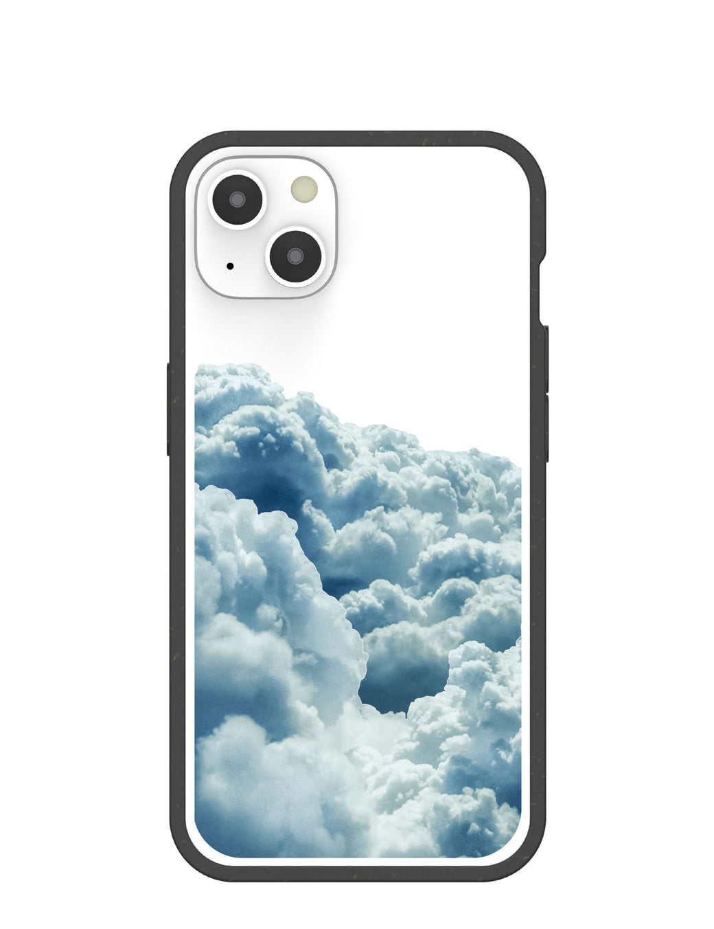 Clear Above the Clouds iPhone 13 Case With Black Ridge
