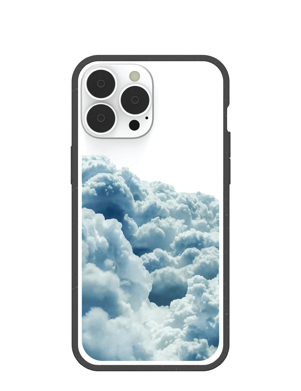 Clear Above the Clouds iPhone 13 Pro Max Case With Black Ridge