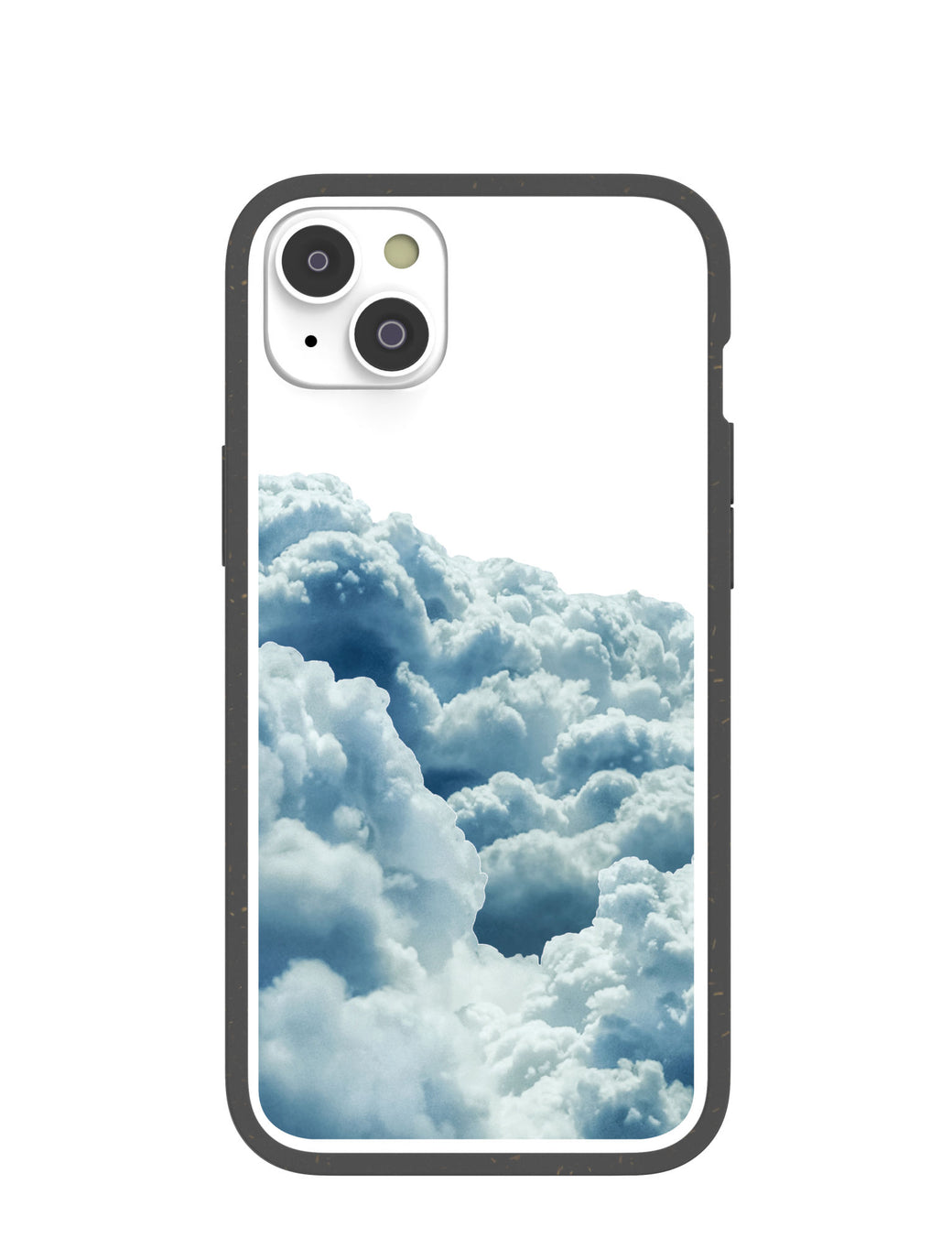 Clear Above the Clouds iPhone 14 Plus Case With Black Ridge