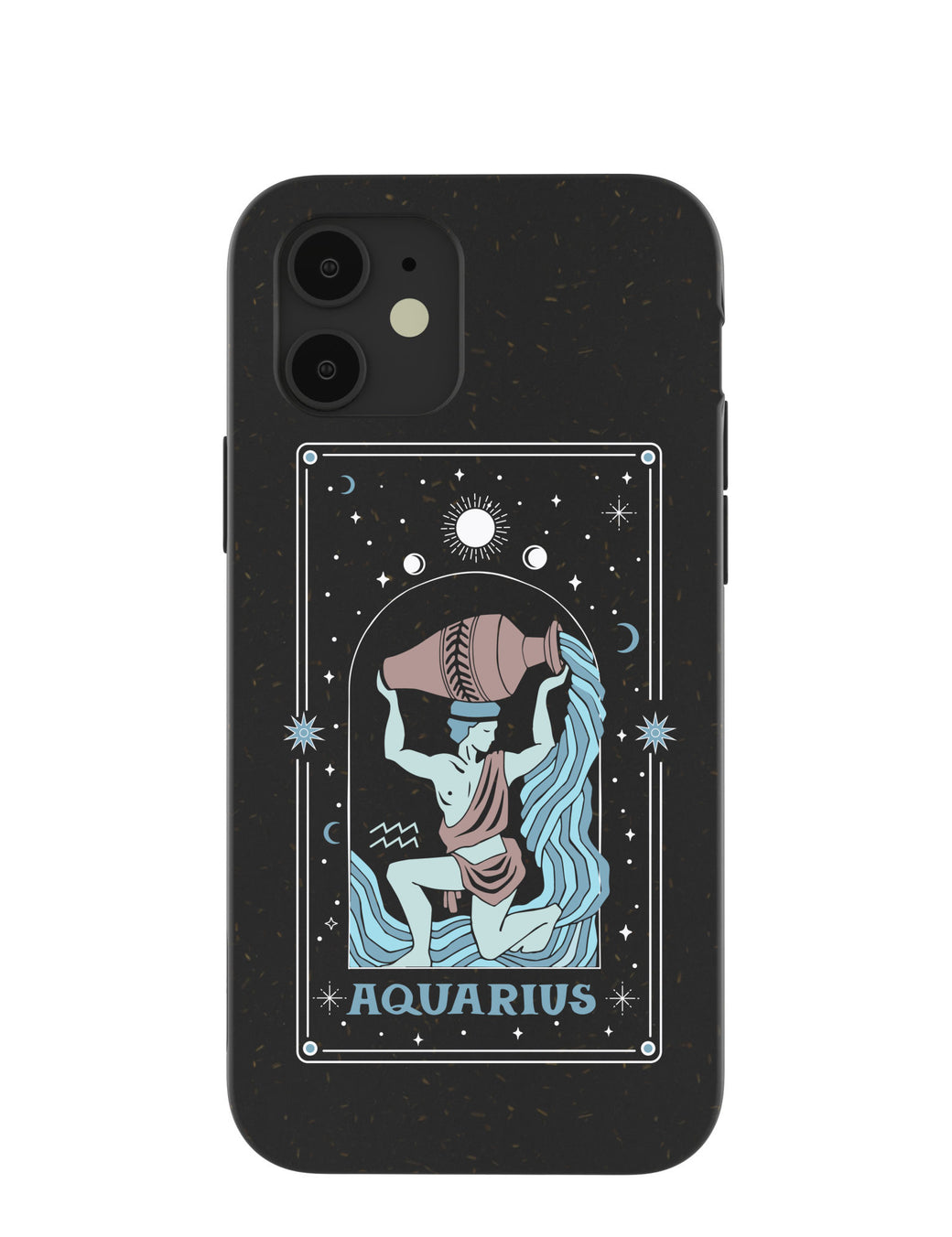Black Aquarius iPhone 12/ iPhone 12 Pro Case