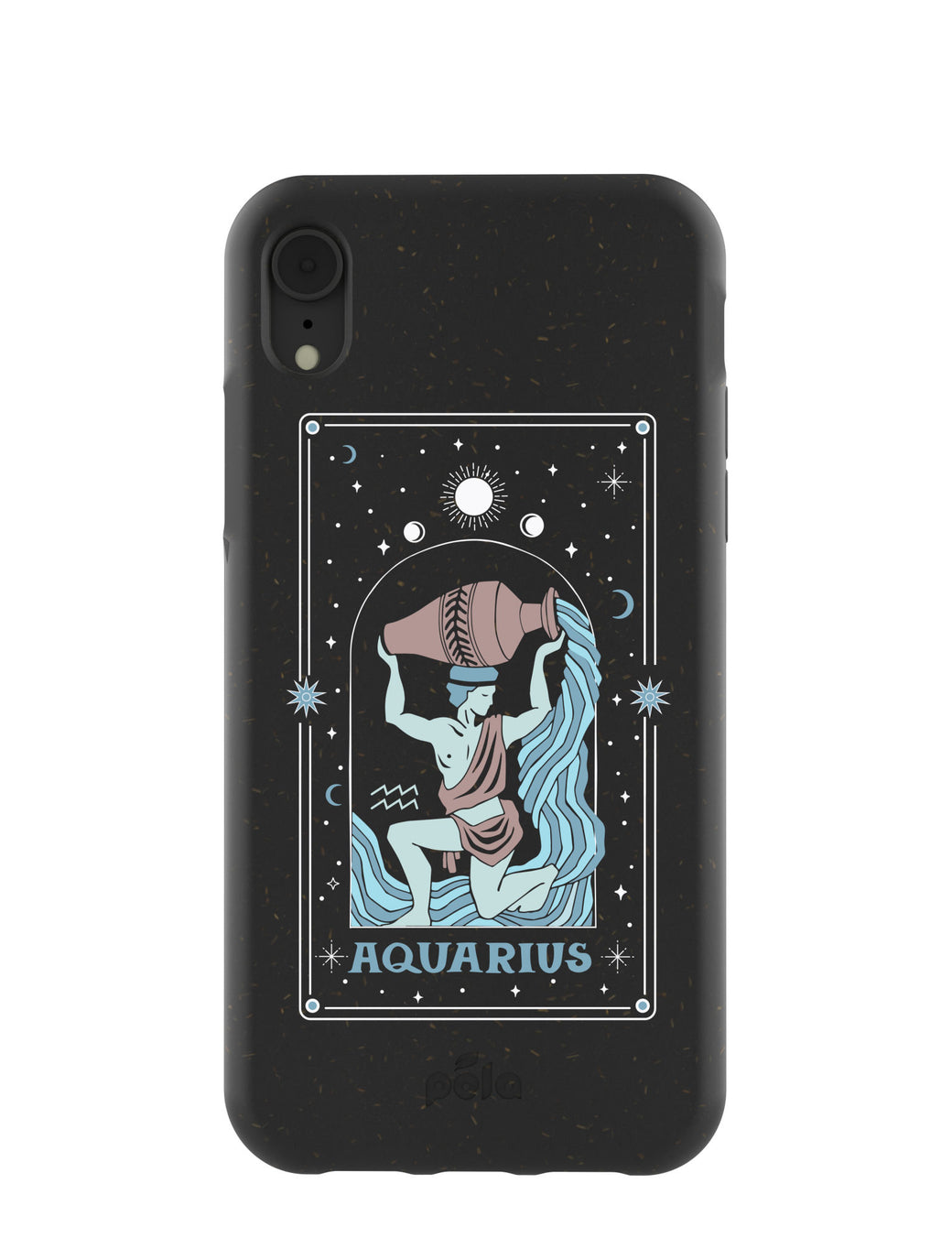 Black Aquarius iPhone XR Case
