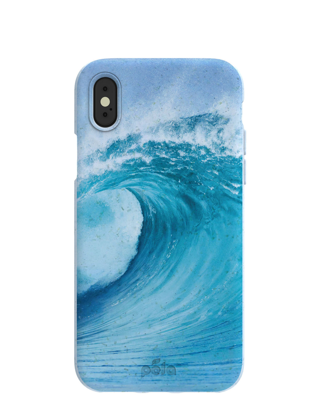 Powder Blue Big Wave iPhone X Case