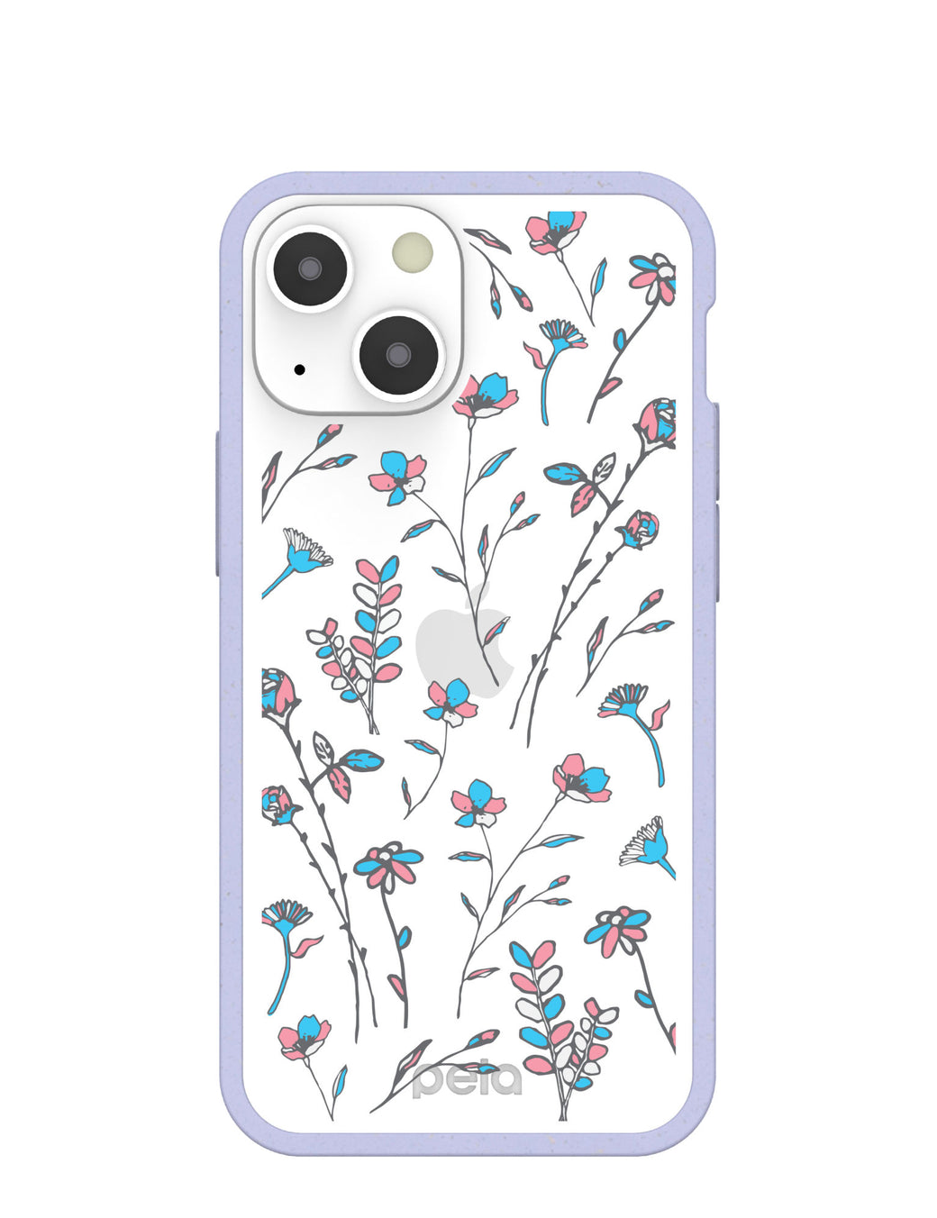 Clear Bloom iPhone 13 Mini Case With Lavender Ridge