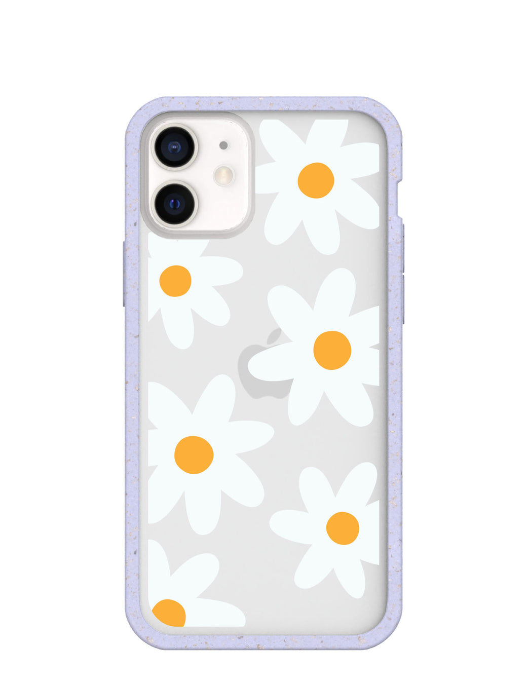 Clear Daisy iPhone 12 Mini Case With Lavender Ridge