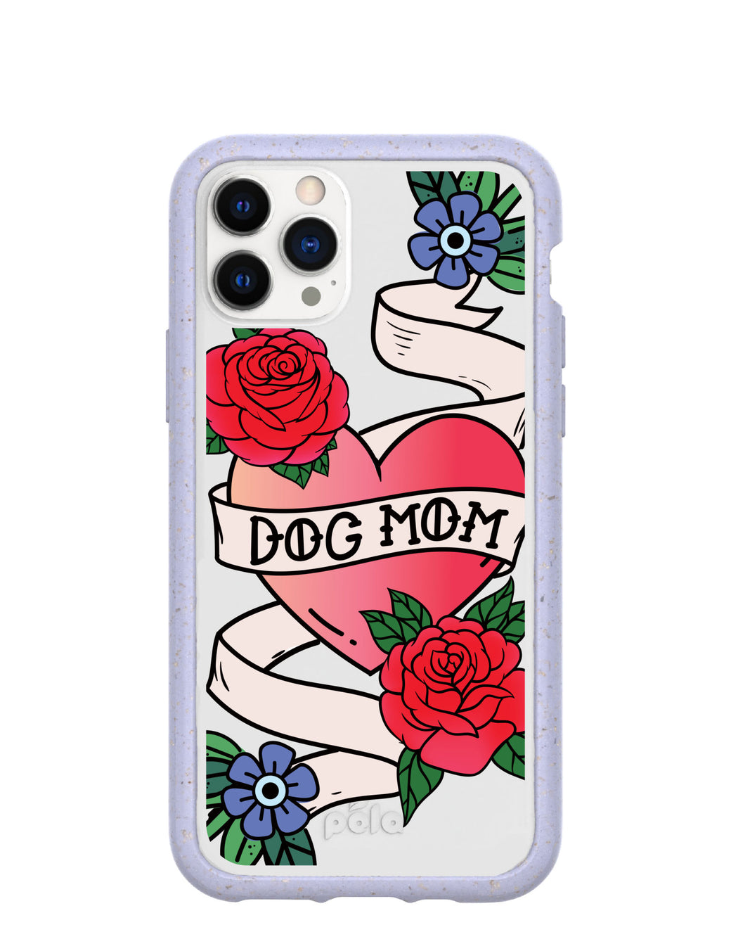 Clear Dog Mom iPhone 11 Pro Case With Lavender Ridge