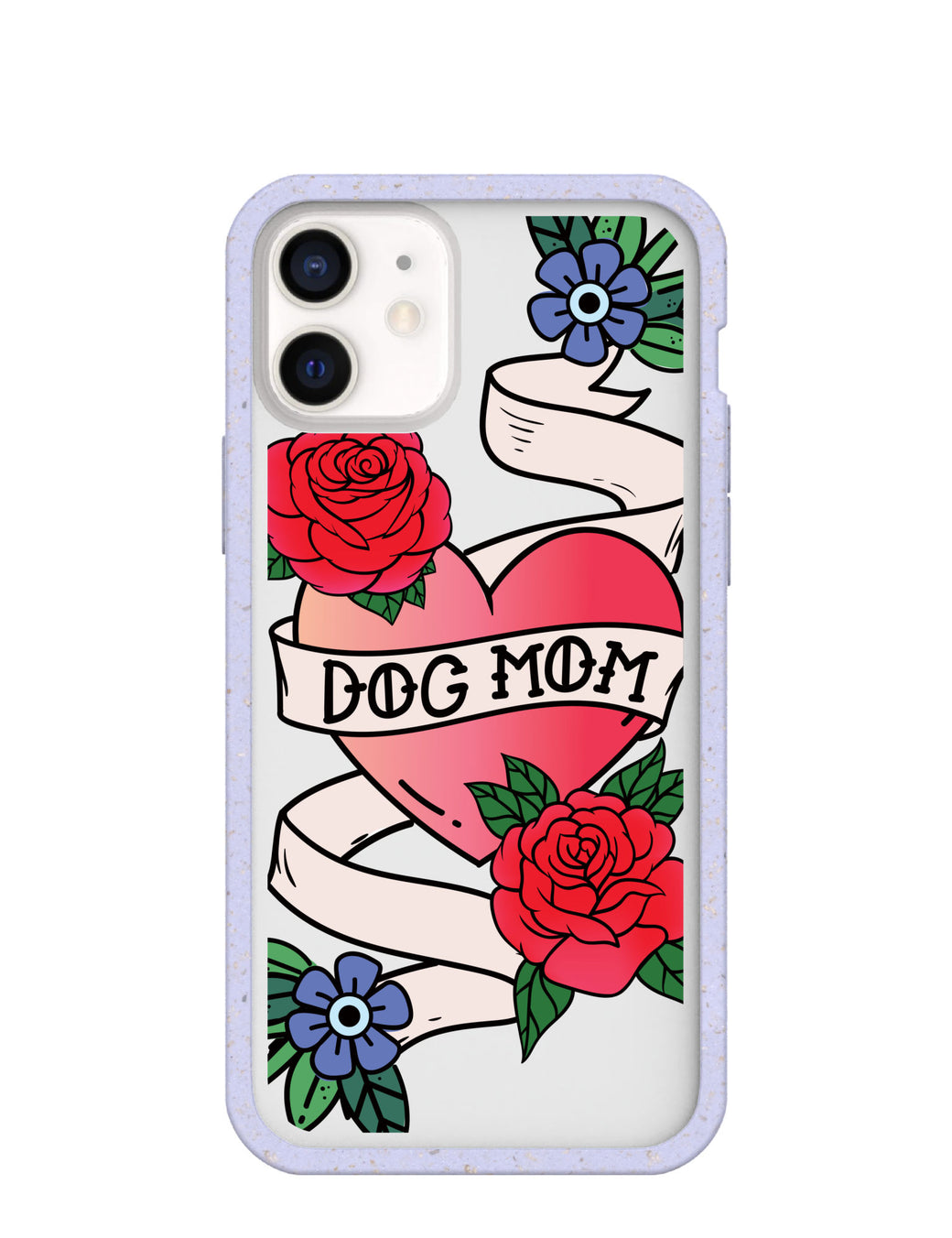Clear Dog Mom iPhone 12 Mini Case With Lavender Ridge
