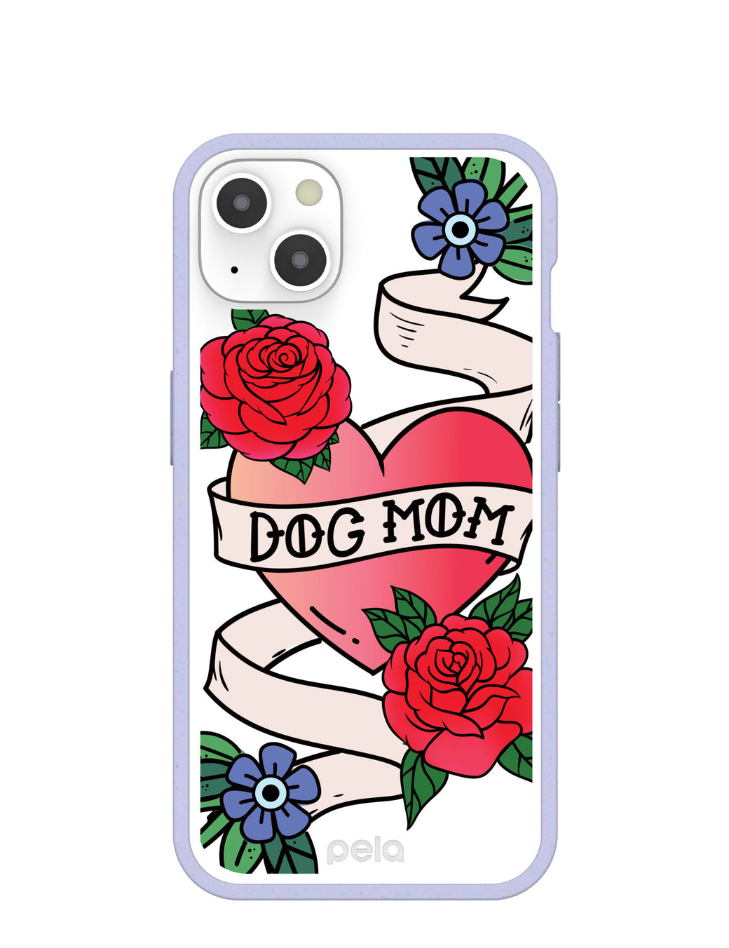 Clear Dog Mom iPhone 13 Case With Lavender Ridge
