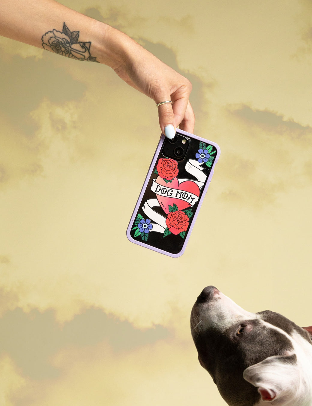 Clear Dog Mom iPhone 12 Mini Case With Lavender Ridge