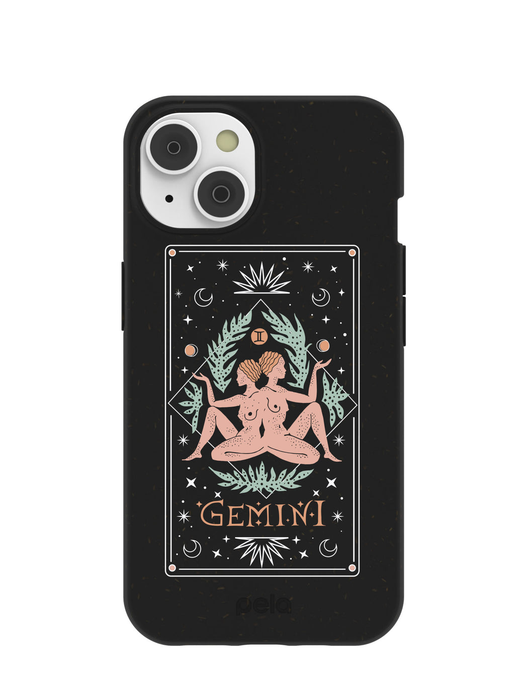 Black Gemini iPhone 14 Case with MagSafe Module