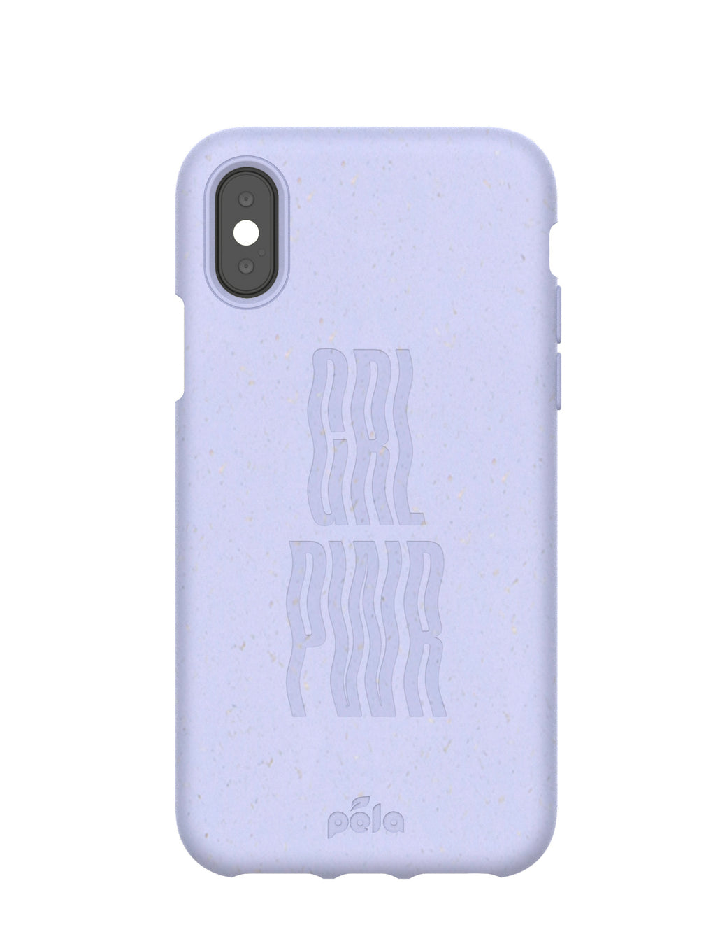 Lavender GRL PWR iPhone X Case