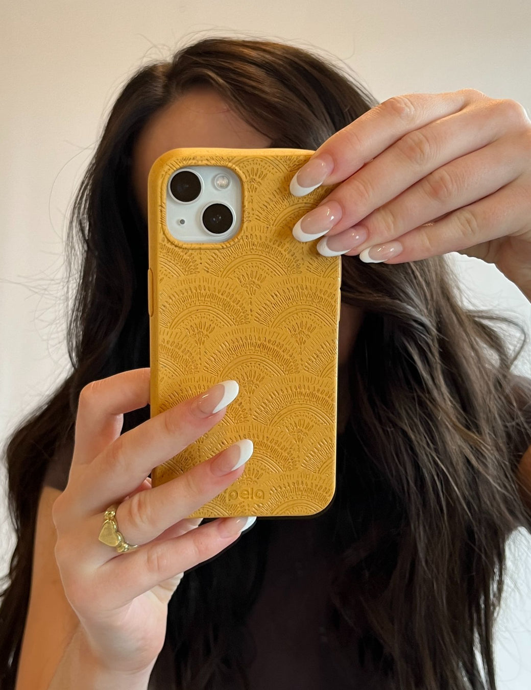 Honey Sunburst iPhone 14 Case with MagSafe Module