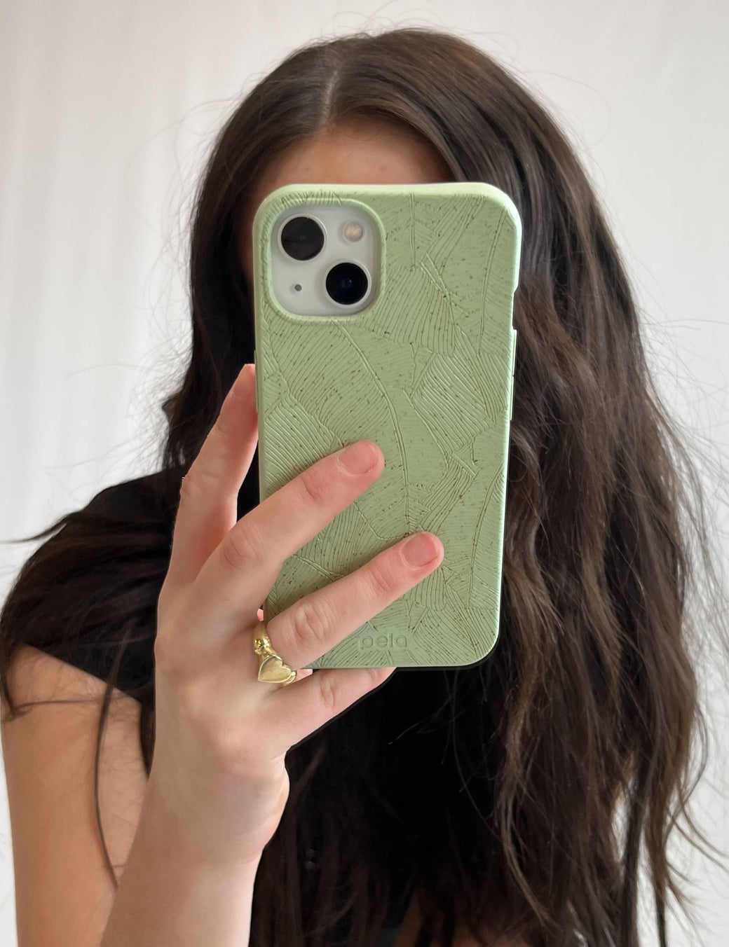 Sage Green Lushy Leaves iPhone 13 Mini Case