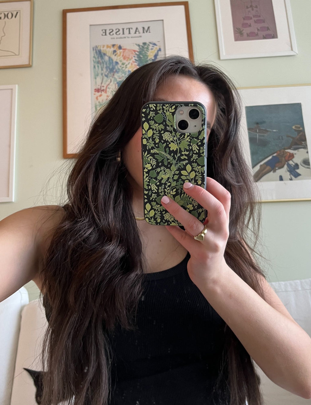 Black Evergreen iPhone 12 Mini Case