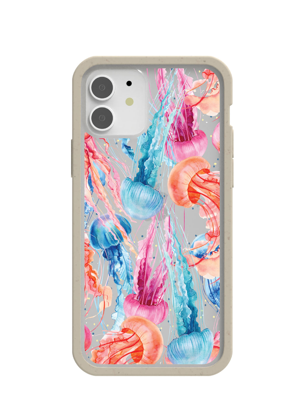 Clear Jellyfish iPhone 12/ iPhone 12 Pro Case With London Fog Ridge
