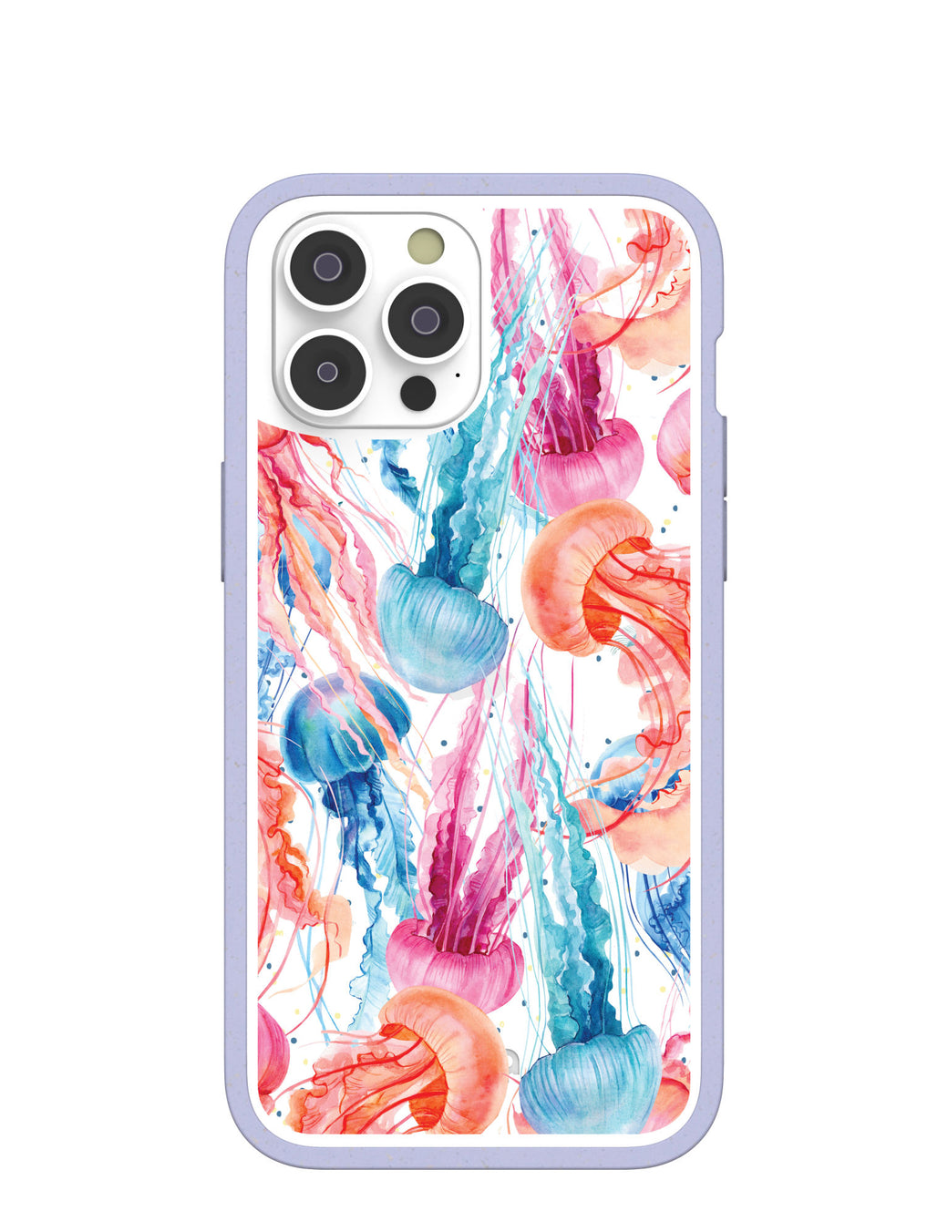 Clear Jellyfish iPhone 14 Pro Max Case With Lavender Ridge