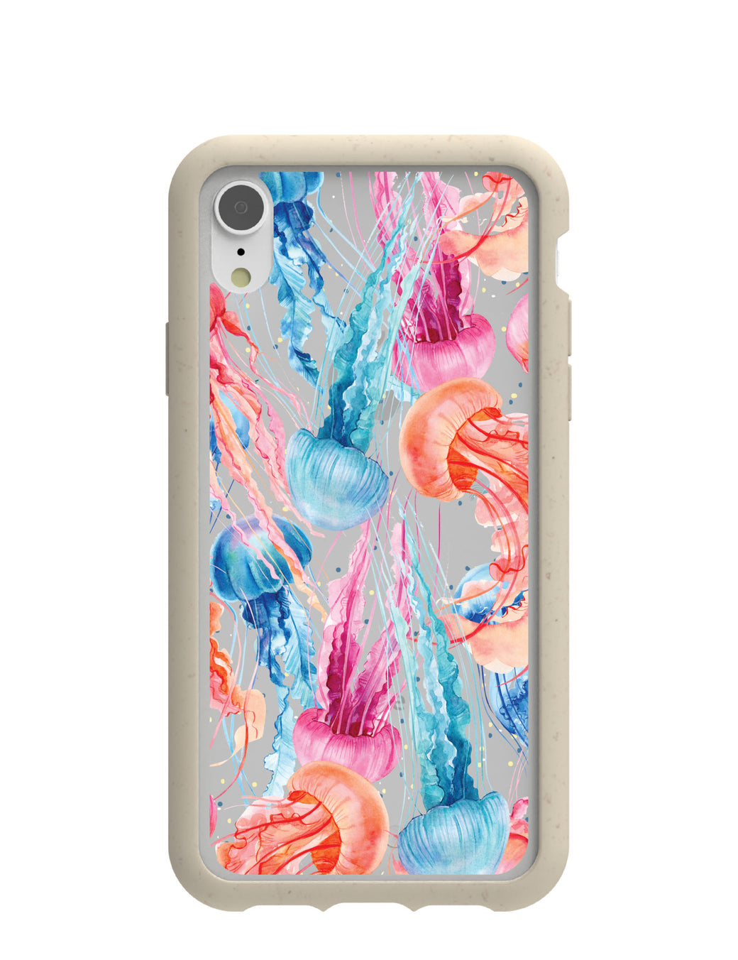Clear Jellyfish iPhone XR Case With London Fog Ridge
