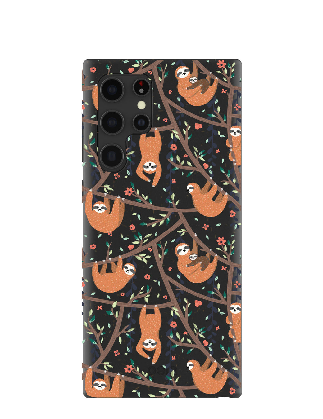 Black Jungle Sloths Samsung Galaxy S22 Ultra Case