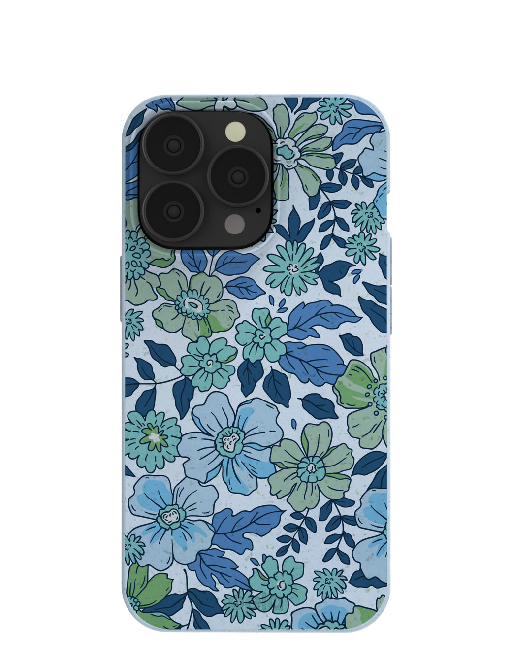 Powder Blue Liberty Florals iPhone 13 Pro Case