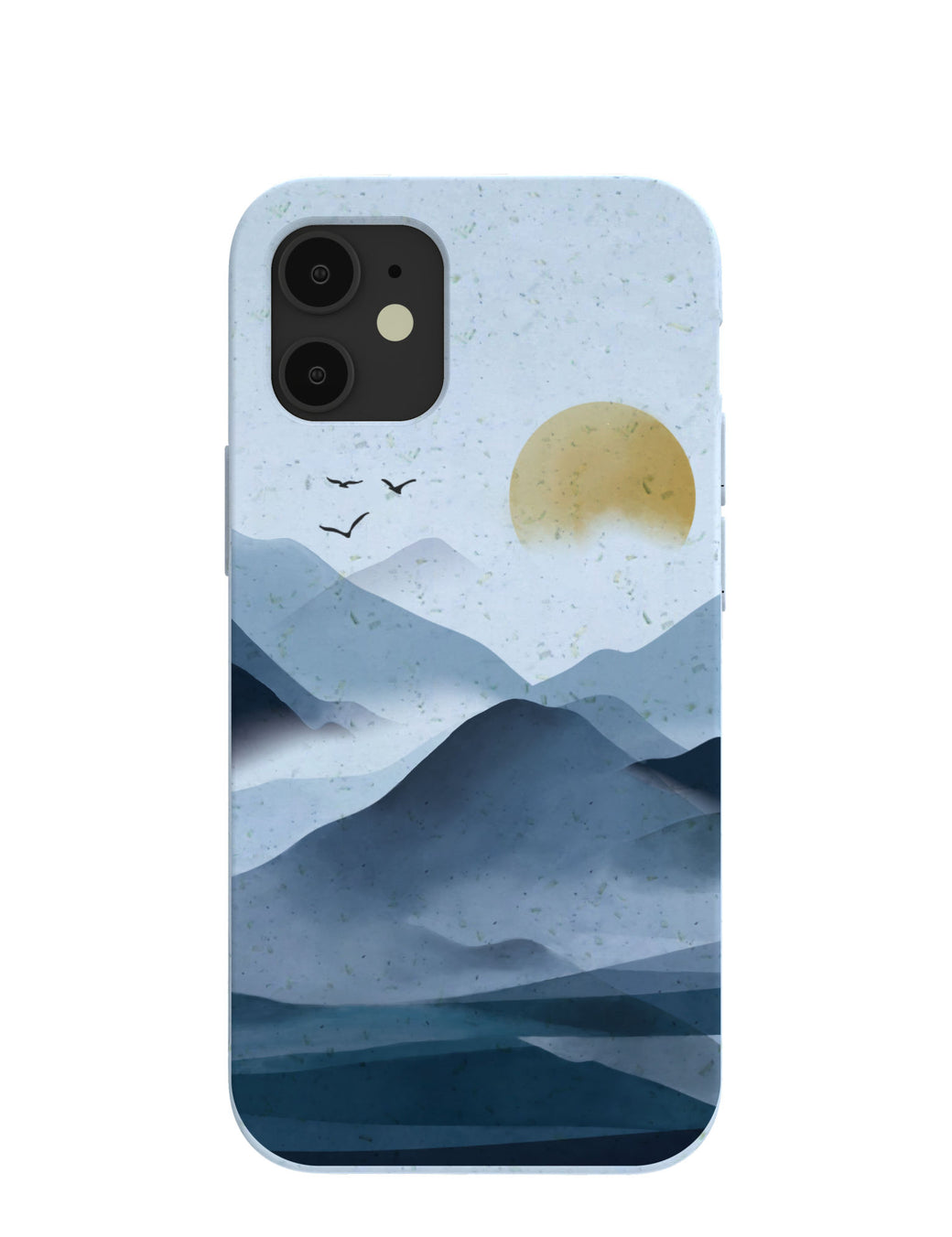 Powder Blue Misty Mountains iPhone 12 Mini Case