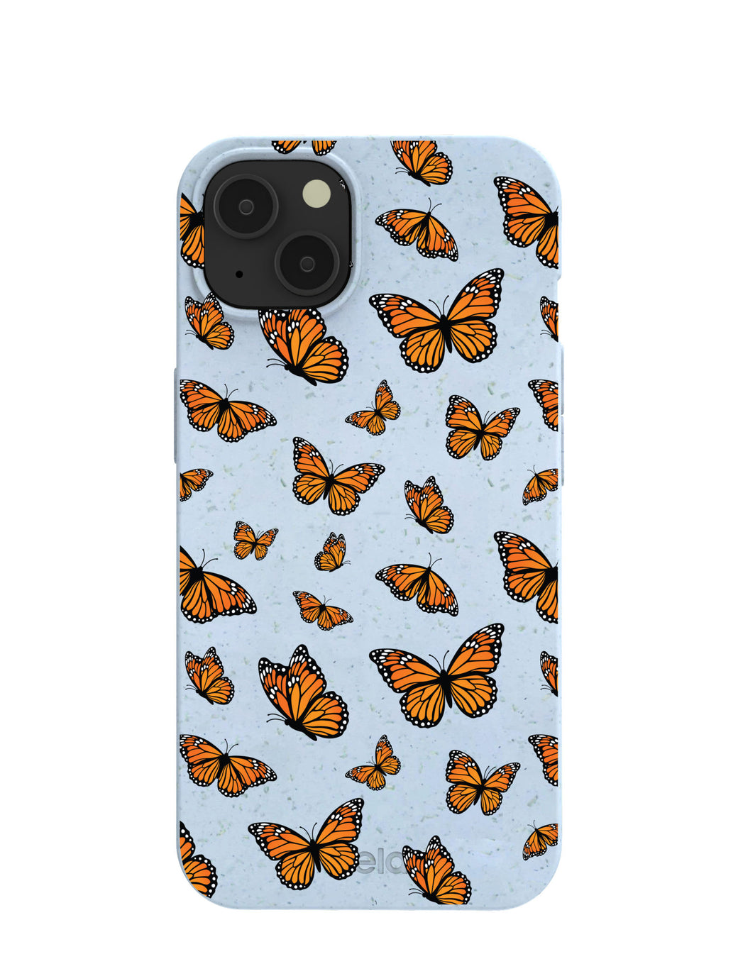 Powder Blue Monarchs in flight iPhone 13 Case