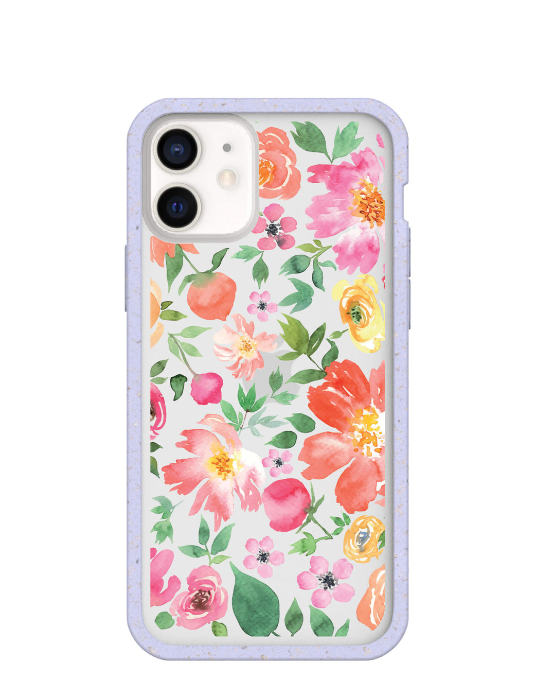 Clear Prairie Florals iPhone 12 Mini Case With Lavender Ridge