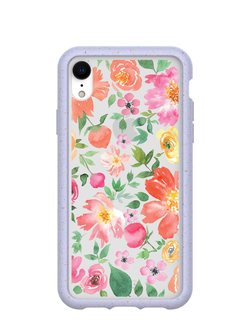 Clear Prairie Florals iPhone XR Case With Lavender Ridge