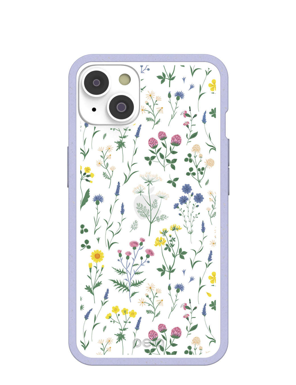 Clear Shadow Blooms iPhone 14 Case With Lavender Ridge