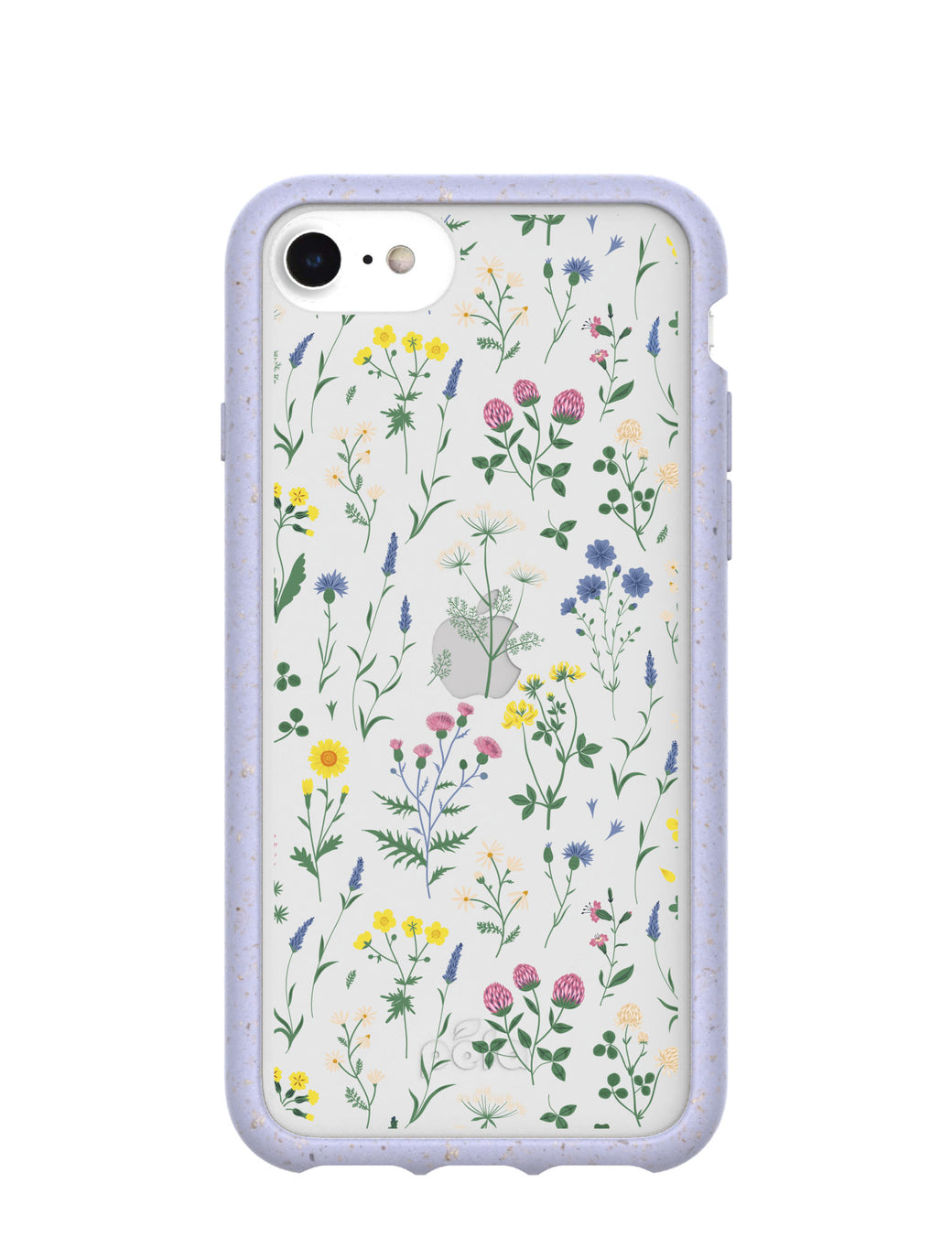 Clear Shadow Blooms iPhone 6/6s/7/8/SE Case With Lavender Ridge