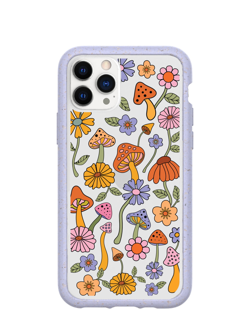 Clear Shrooms and Blooms iPhone 11 Pro Case With Lavender Ridge