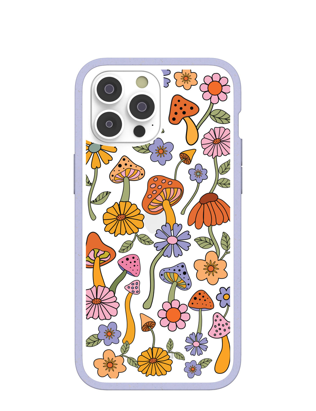Clear Shrooms and Blooms iPhone 14 Pro Max Case With Lavender Ridge