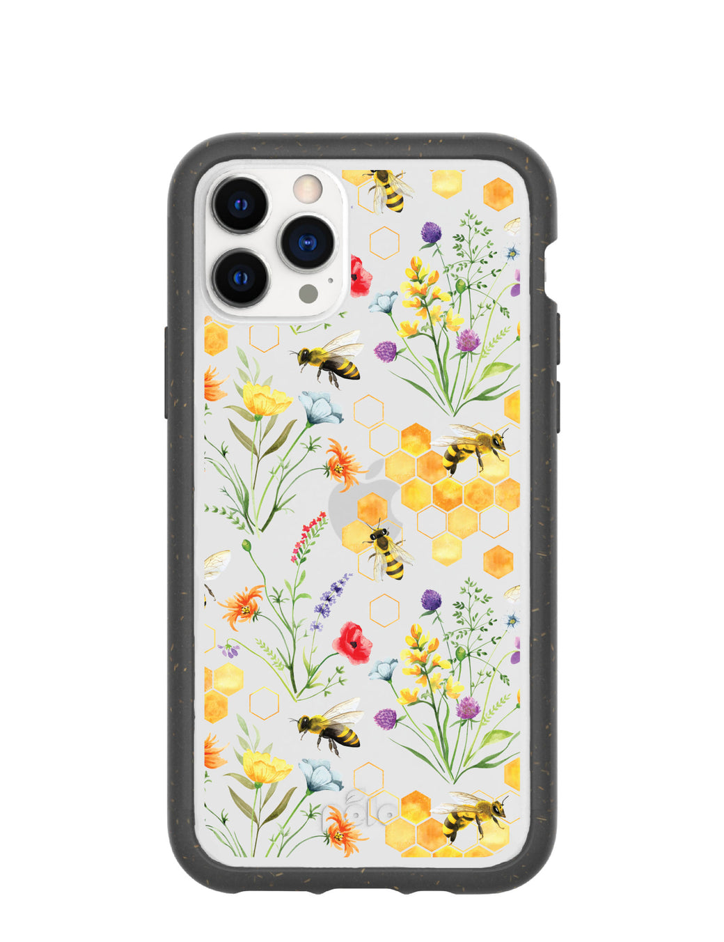 Clear Sweet Bees iPhone 11 Pro Case With Black Ridge