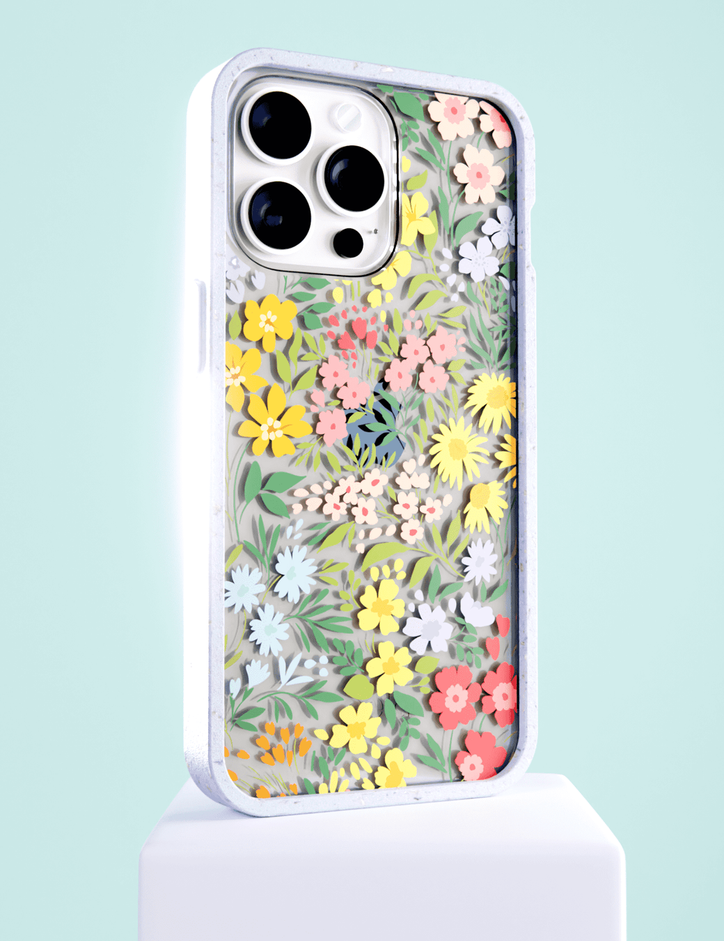 Clear Blooming Wild iPhone 14 Case With Lavender Ridge