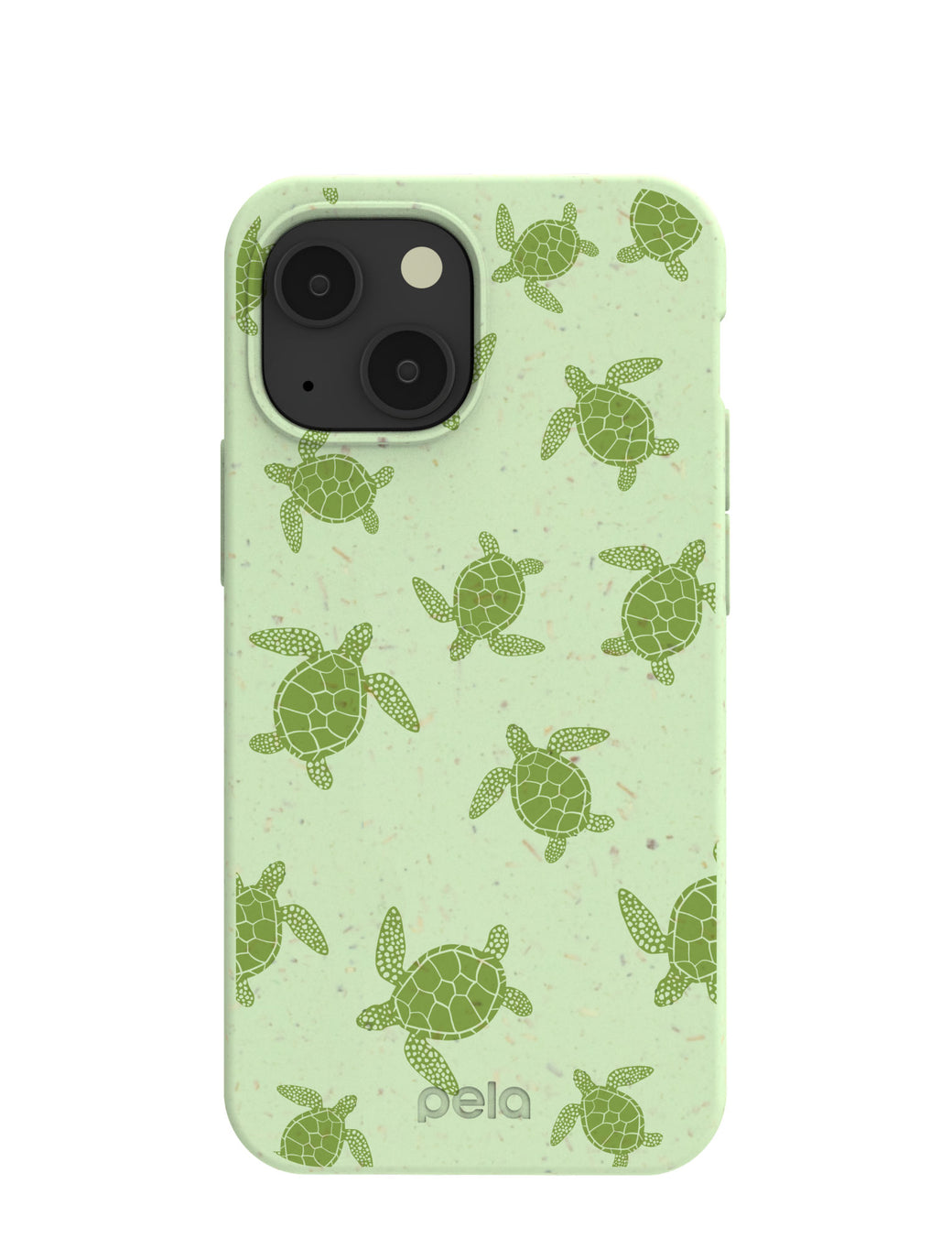 Sage Green Tiny Turtles iPhone 13 Mini Case