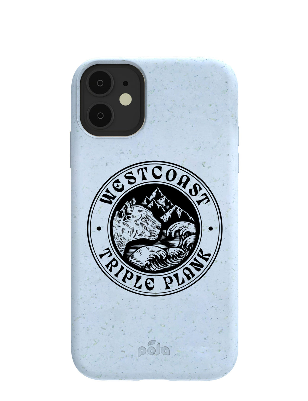 Powder Blue West Coast Triple Plank Badge of Honor iPhone 11 Case