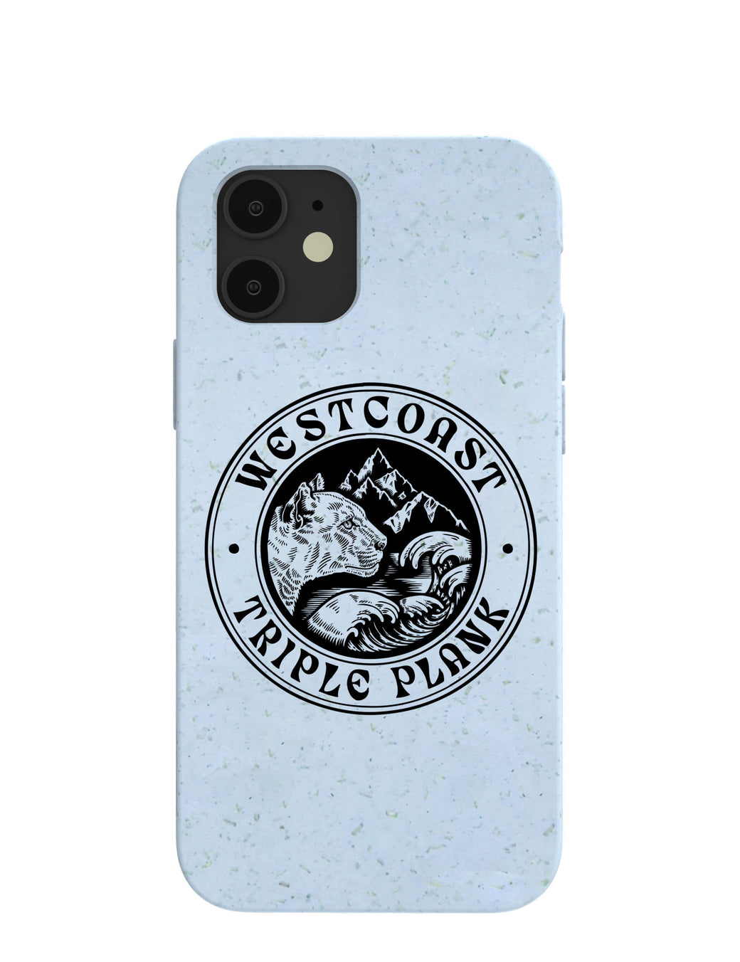 Powder Blue West Coast Triple Plank Badge of Honor iPhone 12/ iPhone 12 Pro Case