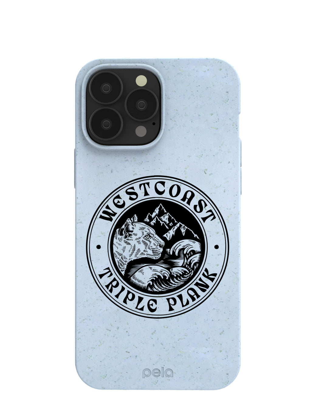 Powder Blue West Coast Triple Plank Badge of Honor iPhone 13 Pro Max Case