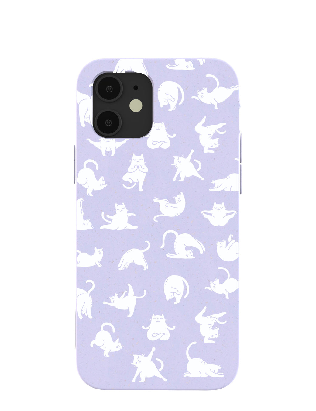 Lavender Yoga Cat iPhone 12/ iPhone 12 Pro Case