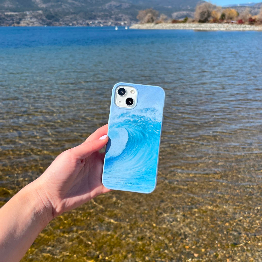 Powder Blue Big Wave iPhone XR Case